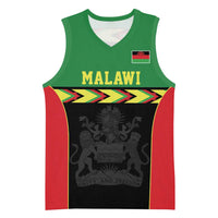 Malawi Cricket Custom Basketball Jersey Malawi Chevron Pattern - Wonder Print Shop