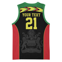 Malawi Cricket Custom Basketball Jersey Malawi Chevron Pattern - Wonder Print Shop