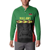 Malawi Cricket Custom Button Sweatshirt Malawi Chevron Pattern - Wonder Print Shop
