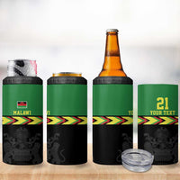 Malawi Cricket Custom 4 in 1 Can Cooler Tumbler Malawi Chevron Pattern - Wonder Print Shop