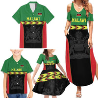 Malawi Cricket Custom Family Matching Summer Maxi Dress and Hawaiian Shirt Malawi Chevron Pattern - Wonder Print Shop