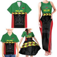 Malawi Cricket Custom Family Matching Tank Maxi Dress and Hawaiian Shirt Malawi Chevron Pattern - Wonder Print Shop