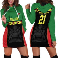 Malawi Cricket Custom Hoodie Dress Malawi Chevron Pattern - Wonder Print Shop