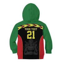 Malawi Cricket Custom Kid Hoodie Malawi Chevron Pattern - Wonder Print Shop