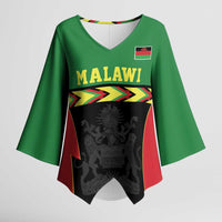 Malawi Cricket Custom Kimono Sleeve Blouse Malawi Chevron Pattern - Wonder Print Shop