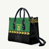 Malawi Cricket Custom Leather Bag Malawi Chevron Pattern - Wonder Print Shop