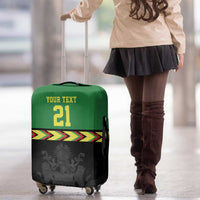 Malawi Cricket Custom Luggage Cover Malawi Chevron Pattern - Wonder Print Shop