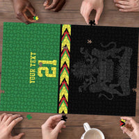 Malawi Cricket Custom Puzzle Malawi Chevron Pattern - Wonder Print Shop