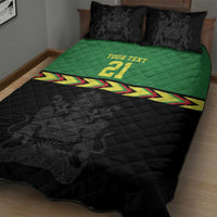 Malawi Cricket Custom Quilt Bed Set Malawi Chevron Pattern - Wonder Print Shop