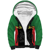 Malawi Cricket Custom Sherpa Hoodie Malawi Chevron Pattern - Wonder Print Shop
