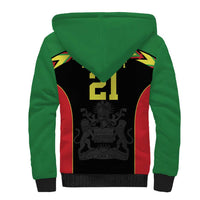 Malawi Cricket Custom Sherpa Hoodie Malawi Chevron Pattern - Wonder Print Shop