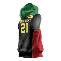 Malawi Cricket Custom Sleeveless Hoodie Malawi Chevron Pattern - Wonder Print Shop