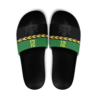 Malawi Cricket Custom Slide Sandals Malawi Chevron Pattern - Wonder Print Shop