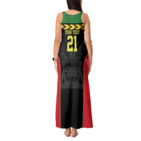 Malawi Cricket Custom Tank Maxi Dress Malawi Chevron Pattern - Wonder Print Shop