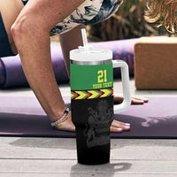 Malawi Cricket Custom Tumbler With Handle Malawi Chevron Pattern - Wonder Print Shop