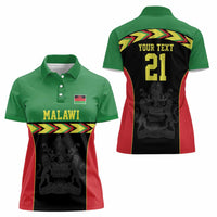 Malawi Cricket Custom Women Polo Shirt Malawi Chevron Pattern - Wonder Print Shop