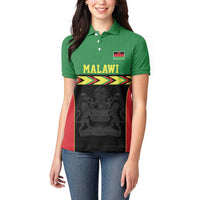 Malawi Cricket Custom Women Polo Shirt Malawi Chevron Pattern - Wonder Print Shop