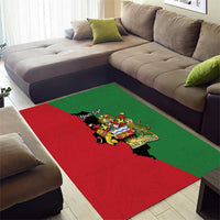 Malawi Flag Map Area Rug Simple Malawi Emblem Coat of Arms - Wonder Print Shop