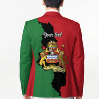 Malawi Flag Map Blazer Simple Malawi Emblem Coat of Arms - Wonder Print Shop