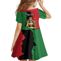 Malawi Flag Map Family Matching Off Shoulder Maxi Dress and Hawaiian Shirt Simple Malawi Emblem Coat of Arms - Wonder Print Shop