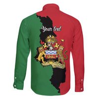 Malawi Flag Map Family Matching Short Sleeve Bodycon Dress and Hawaiian Shirt Simple Malawi Emblem Coat of Arms - Wonder Print Shop
