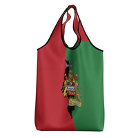 Malawi Flag Map Grocery Bag Simple Malawi Emblem Coat of Arms - Wonder Print Shop