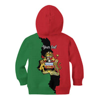 Malawi Flag Map Kid Hoodie Simple Malawi Emblem Coat of Arms - Wonder Print Shop