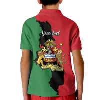 Malawi Flag Map Kid Polo Shirt Simple Malawi Emblem Coat of Arms - Wonder Print Shop