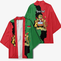 Malawi Flag Map Kimono Simple Malawi Emblem Coat of Arms - Wonder Print Shop