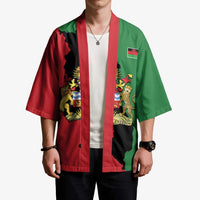 Malawi Flag Map Kimono Simple Malawi Emblem Coat of Arms - Wonder Print Shop