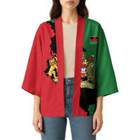 Malawi Flag Map Kimono Simple Malawi Emblem Coat of Arms - Wonder Print Shop