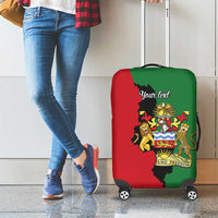 Malawi Flag Map Luggage Cover Simple Malawi Emblem Coat of Arms - Wonder Print Shop