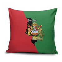 Malawi Flag Map Pillow Cover Simple Malawi Emblem Coat of Arms - Wonder Print Shop