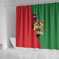 Malawi Flag Map Shower Curtain Simple Malawi Emblem Coat of Arms - Wonder Print Shop