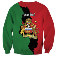 Malawi Flag Map Sweatshirt Simple Malawi Emblem Coat of Arms - Wonder Print Shop