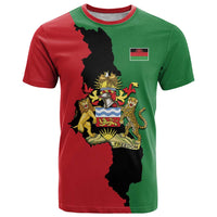 Malawi Flag Map T Shirt Simple Malawi Emblem Coat of Arms - Wonder Print Shop
