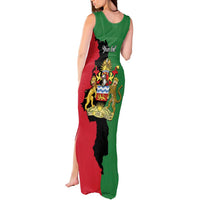 Malawi Flag Map Tank Maxi Dress Simple Malawi Emblem Coat of Arms - Wonder Print Shop