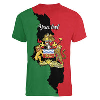Malawi Flag Map Women V-Neck T-Shirt Simple Malawi Emblem Coat of Arms - Wonder Print Shop