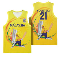 Custom Cricket Malaysia East Asia-Pacific Basketball Jersey Malaysia Road to Glory - Wonder Print Shop