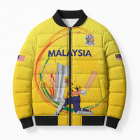 Custom Cricket Malaysia East Asia-Pacific Bomber Puffer Jacket Malaysia Road to Glory - Wonder Print Shop