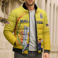 Custom Cricket Malaysia East Asia-Pacific Bomber Puffer Jacket Malaysia Road to Glory - Wonder Print Shop
