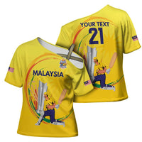 Custom Cricket Malaysia East Asia-Pacific Cross Shoulder Shirt Malaysia Road to Glory - Wonder Print Shop