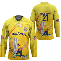 Custom Cricket Malaysia East Asia-Pacific Hockey Jersey Malaysia Road to Glory - Wonder Print Shop
