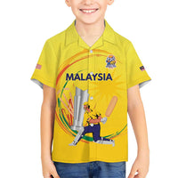 Custom Cricket Malaysia East Asia-Pacific Kid Hawaiian Shirt Malaysia Road to Glory - Wonder Print Shop
