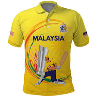 Custom Cricket Malaysia East Asia-Pacific Polo Shirt Malaysia Road to Glory - Wonder Print Shop