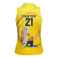 Custom Cricket Malaysia East Asia-Pacific Women Sleeveless Polo Shirt Malaysia Road to Glory - Wonder Print Shop
