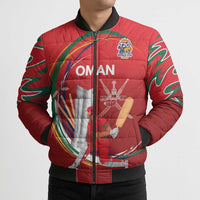 Custom Cricket Oman East Asia-Pacific Bomber Puffer Jacket Oman Home Victory Spirit - Wonder Print Shop