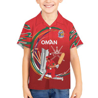 Custom Cricket Oman East Asia-Pacific Kid Hawaiian Shirt Oman Home Victory Spirit - Wonder Print Shop