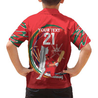Custom Cricket Oman East Asia-Pacific Kid Hawaiian Shirt Oman Home Victory Spirit - Wonder Print Shop