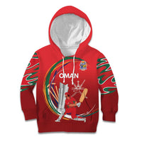 Custom Cricket Oman East Asia-Pacific Kid Hoodie Oman Home Victory Spirit - Wonder Print Shop
